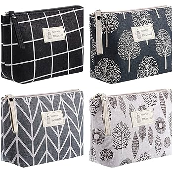 【新品】BRIEFING OUTDOOR COSMETICS POUCH SET Amazon.com: 4 Pieces Canvas Cosmetic Bags Set Printed Makeup